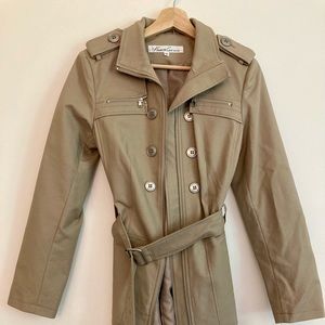 Kenneth Cole New York Beige Trench Coat XS